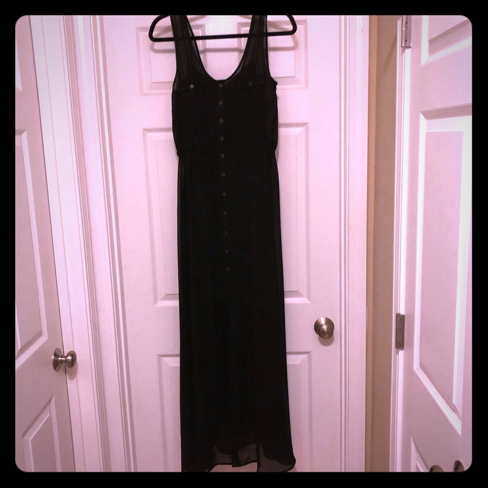 Black Sheer Maxi Dress